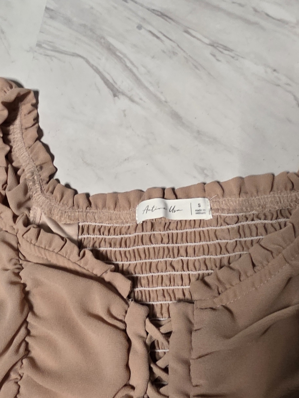 Ardene Blush Pink Ruffled Top - Picture 2 of 3